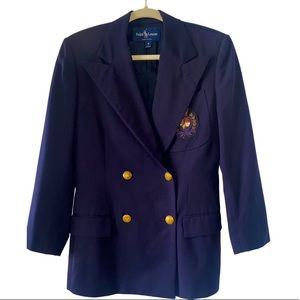 Collector’s Ralph Lauren Blazer w/ Rare Embossed Crest